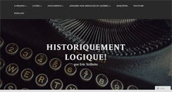 Desktop Screenshot of historiquementlogique.com