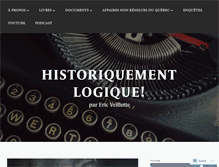 Tablet Screenshot of historiquementlogique.com